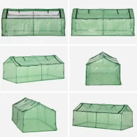 Outsunny Sera Mica 2 Niveluri – Balcon/Gradina, Cu PE Transparent(m-18)