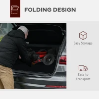 HOMCOM Lightweight Walking Frame, Rubber Wheels, Rollator Walker with Seat and Wheels with Adjustable Handle, Bag, Red(m-7)