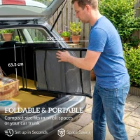 Outsunny Reclining Garden Chairs Set of 2, 5-Position Folding Sun Loungers with High Back, Retractable Footrest, Dark Grey(m-8)