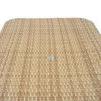 5-teiliges PE‑Rattan-Gartenmöbel-Set, 3‑Sitzer-Sofa, 2 Sesseln und Glastisch, Beige+Schwarz+Weiß(m-14)