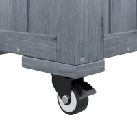 Pflanzkübel mit Spalier, 2 große Pflanzkästen und 2 Gartenspaliere als Kletterhilfe, 102,5 x 32 x 152,5 cm, Grau(m-9)