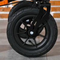 HOMCOM Lightweight Walking Frame, Rubber Wheels, Rollator Walker with Seat and Wheels with Adjustable Handle, Bag, Red(m-9)