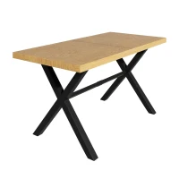 Modernes 6‑teiliges Garten-Essgruppen-Set, für 6 Personen, Khaki+Naturfarbe(m-7)