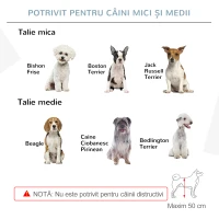 PawHut Barieră pliabilă pentru câini de talie mică/medie, cu 4 panouri din lemn și ușă, 237,5x36x80 cm, gri(m-8)