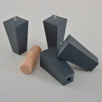 HOMCOM Sommier à lattes apparentes 90x190 avec 4 pieds - 24 lattes - revêtement tissu gris anthracite - technologie tri-lattes(m-5)