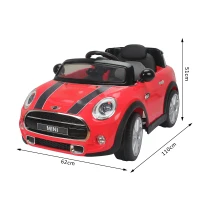 BMW Mini Cooper Voiture Électrique Enfants Rouge 127 x 64 x 38 cm(m-3)