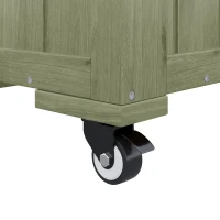 Pflanzkübel mit Spalier, 2 große Pflanzkästen und 2 Gartenspaliere als Kletterhilfe, 102,5 x 32 x 152,5 cm, Grün(m-9)