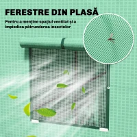 Outsunny Seră de Grădină cu Acoperiș Înclinat, 2 Ferestre și Ușă Rulabilă, Seră pentru Legume cu Structură din Oțel, Acoperire din PE Anti-UV, pentru Legume, Flori, Plante, 196x77x197 cm, Verde(m-6)