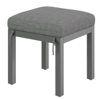 Set de sofá moderno para exterior, mesa desmontable, reposabrazos trenzados y cojines de asiento gruesos, Gris+Color natural(m-12)