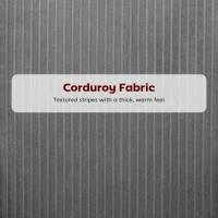 HOMCOM Krzesło do jadalni, pokrycie z sztruksu, kształt muszli, metalowe nogi, podkładki pod nogi, Szare(m-5)