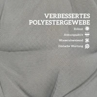 Outsunny Outdoor-Sitzkissen mit Rückenlehne und Bändern, wasserabweisende Polster für drinnen und draußen, Hellgrau(m-4)