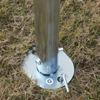 Outsunny prelata auto, cu kit ancorare, 5.95x2.9x2.6m, alba(m-9)