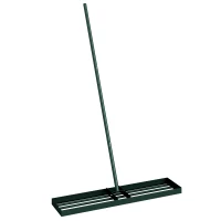 Outsunny Lawn Levelling Rake, 113 x 26 cm Lawn Leveller Lute with 169 cm Handle for Grass Soil Sand Yard Golf Course(m-1)