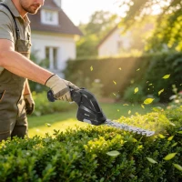Outsunny 2-in-1 Cordless Hedge Trimmer & Grass Shear with 7.2V 2 x Rechargeable 2000mAh Batteries, 2 Changeable Blades(m-2)