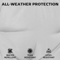 Outsunny Sun Lounger Cushions Only, Garden Lounge Chair Cushions Set of 2, Sunbed Replacement Pads with 4 Ties, Light Grey(m-5)