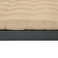 Outsunny Conjunto de 6 Almofadas para Cadeiras de Jantar 40x40 cm 6 peças Almofadas para Cadeiras de Jardim Acolchoadas com Fitas Cáqui(m-8)