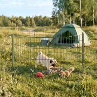 PawHut 8 Panel Pet Playpen for Small Dogs Indoor Outdoor 60 cm Height(m-2)