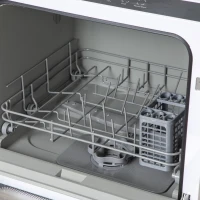 HOMCOM Six-Programme Countertop Dishwasher - White(m-10)
