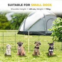 PawHut 8 Panel Pet Playpen for Small Dogs Indoor Outdoor 60 cm Height(m-5)