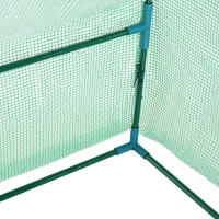 Outsunny sera gradina cu prelata, 270x90x90cm, verde(m-12)