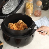 HOMCOM 12L 8 in 1 Digital Air Fryer Oven with Roast, Bake, Dehydrate, 8 Preset Modes, Rapid Air Circulation, Timer, Inner Light, Memory Function, 1800W, Dish Wash Accessory, Black(m-13)