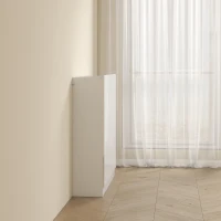 HOMCOM Schoenenkast met 10 planken voor 25-30 paar schoenen, soft-close deuren, wit(m-10)