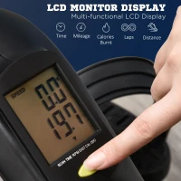 HOMCOM Mini Trener Pedałowy do Ćwiczeń Nóg z Paskiem Utrzymującym i Antypoślizgową Matą(m-4)