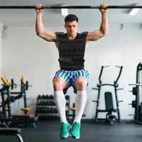 SPORTNOW Gilet lesté 20 kg ajustable veste de poids réglable pour homme et femme bande réfléchissante 50 x 40 cm noir(m-10)