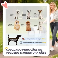 PawHut Carrinho Duplo para Cães e Gatos Dobrável com 2 Transportadoras Removíveis com Cinto e Almofadas 66x50x98 cm Cinzento Escuro(m-4)