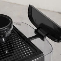 HOMCOM 15 Bar Coffee Machine, with Adjustable Grind, Steamer and Accessories - Black(m-11)