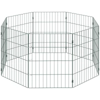PawHut 8 Panel Pet Playpen for Small Dogs Indoor Outdoor 60 cm Height(m-1)