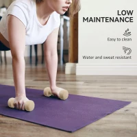 HOMCOM Zestaw hantli 4 pary 0,5kg-10kg z walizką, hantle żeliwne, hantle hexagonalne(m-8)