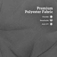 Outsunny Garden Bench Cushion, 2 Seater Swing Chair Cushion, Seat Pad with Ties for Indoor and Outdoor Use, 110 x 120 cm, Black(m-4)