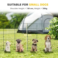 PawHut 8 Panel Pet Playpen for Medium Dogs Indoor Outdoor 80 cm Height(m-5)