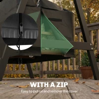 Outsunny Pokrowiec na 2-osobową huśtawkę ogrodową, wodoodporny, wiatroodporny, ochrona UV, materiał Oxford 420D(m-7)