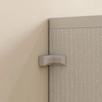 HOMCOM Schoenenkast met 10 planken voor 25-30 paar schoenen, soft-close deuren, wit(m-11)