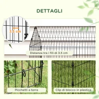 PawHut Gabbia per Conigli da Esterno e Interno a Casetta con Tettuccio, 220x85x103cm, Argento(m-7)