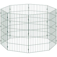 PawHut 8 Panel Pet Playpen for Medium Dogs Indoor Outdoor 80 cm Height(m-1)