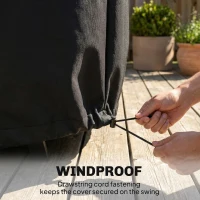 Outsunny Pokrowiec na 2-osobową huśtawkę ogrodową, wodoodporny, wiatroodporny, ochrona UV, materiał Oxford 420D(m-6)