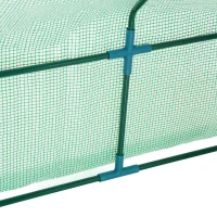 Outsunny sera gradina cu prelata, 270x90x90cm, verde(m-13)