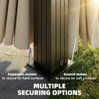 Outsunny Pawilon ogrodowy ok. 3 x 3 m aluminiowy z twardym dachem, moskitierą i 4 ścianami bocznymi, UPF50+(m-8)