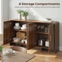 HOMCOM mit arbeitsplatte küchenschränke vorratsschrank schrank küchenkommode küchen esszimmer tv-kommode(m-5)