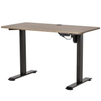 Vinsetto Escritorio de Pie 120x60x72-116 cm Macro de Escritorio de Altura Ajustable con 4 Teclas de Memoria Automática Inteligente para Oficina Casa Negro(m-1)