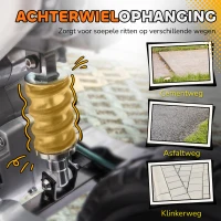 AIYAPLAY Elektrisch Kindermotorfiets met Handmatige Gascontrole, Zijwielen, Muziek, Oranje(m-4)