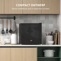 HOMCOM Mini-Vriezer 35 L Vriesbox Elektrisch Vrijstaand 45 W Mini Vriezer 47 x 44,2 x 48,8 cm Zwart(m-9)