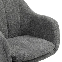 HOMCOM Snow Flannel Office Chair - Grey(m-10)