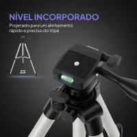 Outsunny Telescópio com  Abertura de 70 mm 30X-300X 300 mm Lente Barlow 3X Nível e Tripé Ajustável 76x76x133 cm Branco e Preto(m-6)