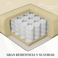 HOMCOM Sillón Relax Reclinable Eléctrico Levanta Personas con Masaje Vibratorio y Calor Control Remoto Crema(m-6)