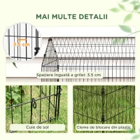 PawHut Cușcă pentru Iepuri de Exterior și Interior cu Acoperiș, 220x85x103cm, Argintiu(m-7)