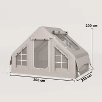 Outsunny Tenda gonfiabile 5-8 persone impermeabile 8000 mm con pompa(m-3)